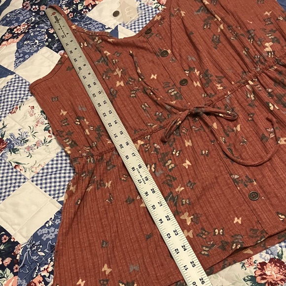 Maurices Dusty Pink Butterfly Print Tank Top - Picture 6 of 9